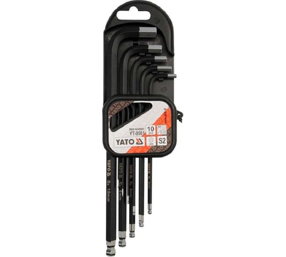 Изображение товара Набор шестигранников YATO с шаром, 10пр YT-0561