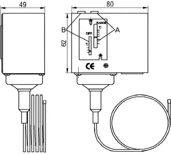 Изображение товара Реле температуры Завод RGP 6 метров KP-6