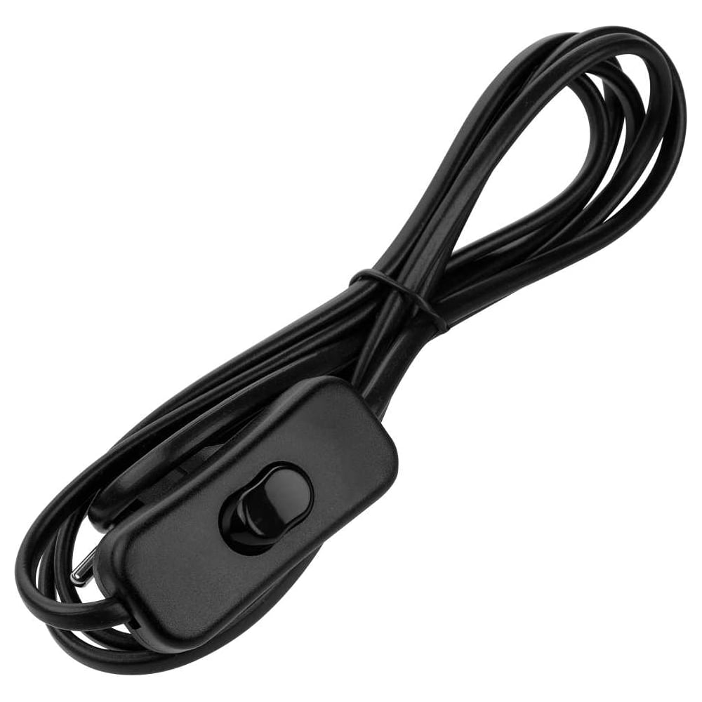 Изображение товара Шнур для БРА с выключателем TDM ELECTRIC 2x0.5 мм2 1.8 м черный IP20