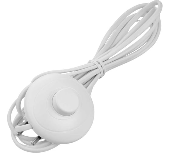 Изображение товара Шнур для БРА с ножным выключателем TDM ELECTRIC ШВВП 2x0.5 мм2, 3.5 м, белый TDM SQ1305-1061