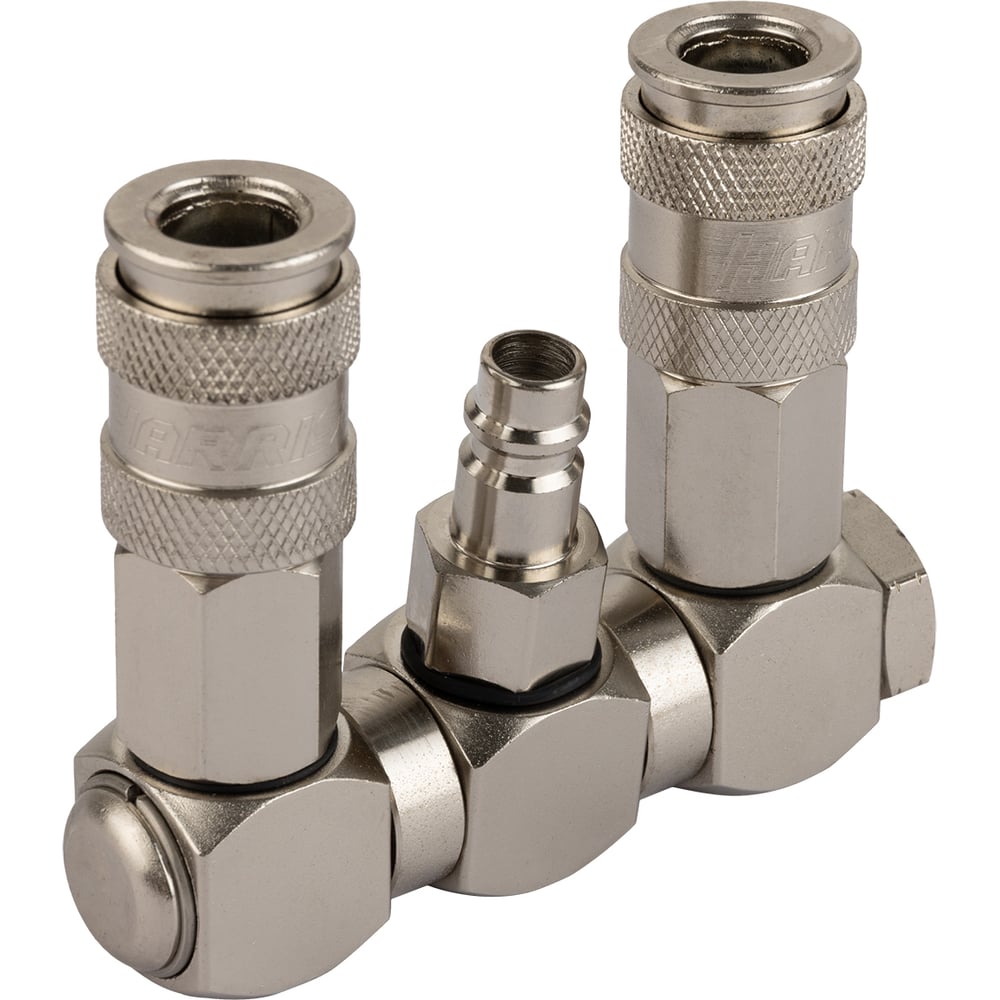 Изображение товара Разветвитель с вращающимися соединениями Harrison с двумя БРС мама и входом БРС папа HRS-SRLL