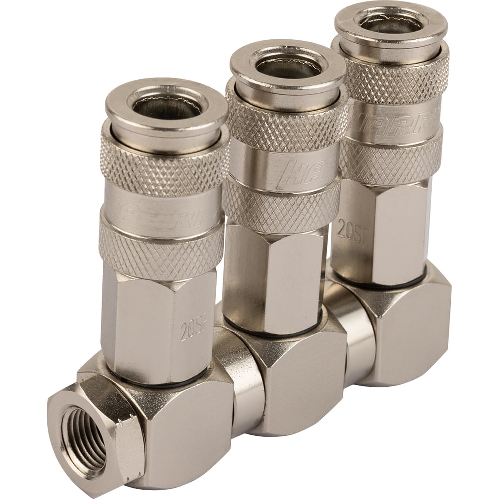Изображение товара Разветвитель с вращающимися соединениями Harrison с тремя БРС мама и внутренней резьбой 1/4 HRS-SRT