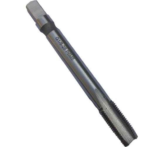 Изображение товара Машинно-ручной метчик TORNERI трубный G 1/8 Р6М5 для сквозных отверстий 038276