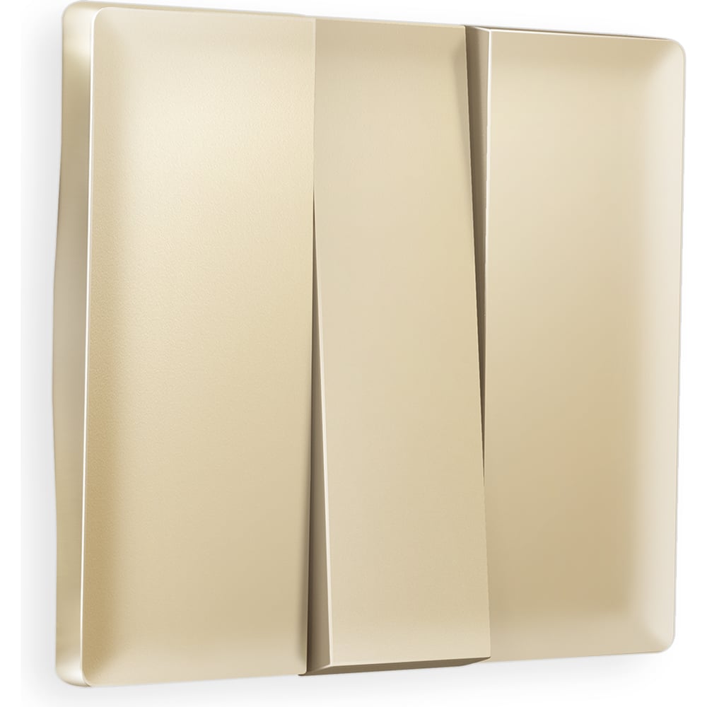 Изображение товара Лицевая панель Ambrella VOLT для 3-клавишных выключателей ALFA AP6050 шампань