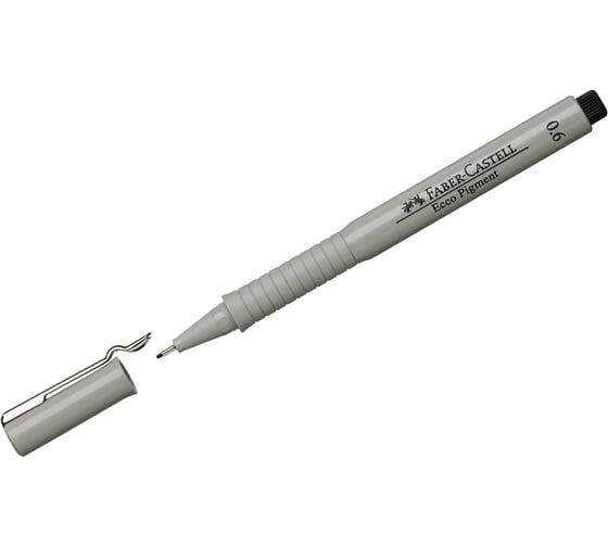 Изображение товара Капиллярная ручка Faber-Castell Ecco Pigment черная, 0.6 мм 166699