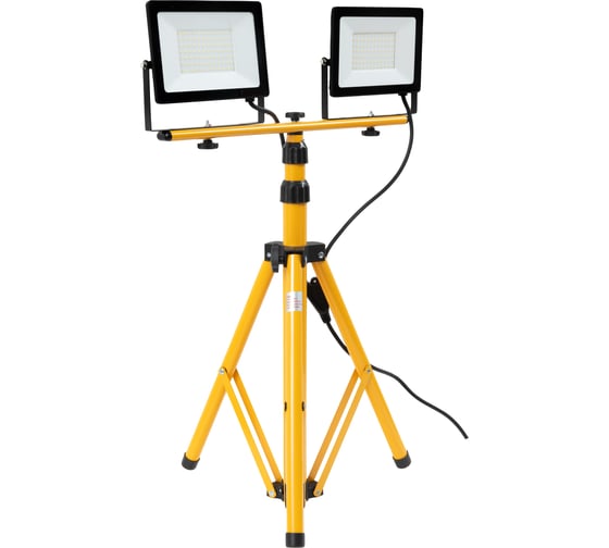 Изображение товара Светодиодные прожекторы на штативе IP65 140W, 2x70W 6400K Gigant GTMS-140