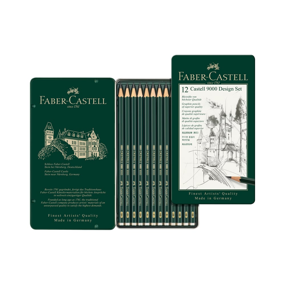 Набор чернографитных карандашей Faber-Castell ластик faber castell 7041 из каучука для чернографитных и цветных карандашей
