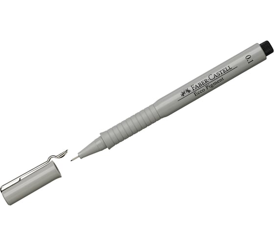 Изображение товара Капиллярная ручка Faber-Castell Ecco Pigment черная, 0.1 мм 166199