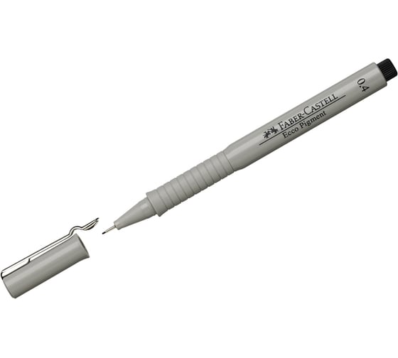 Изображение товара Капиллярная ручка Faber-Castell Ecco Pigment черная, 0.4 мм 166499