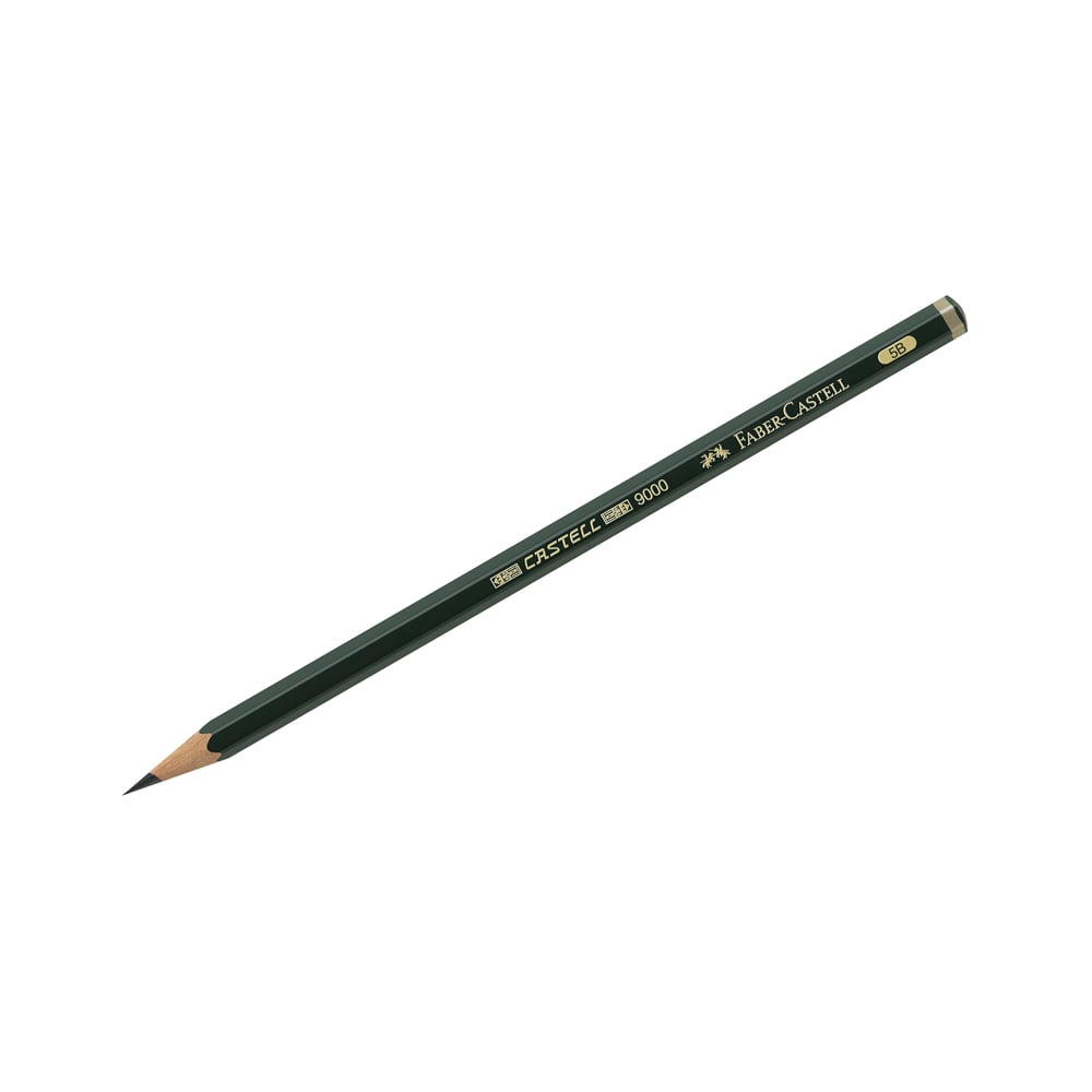 Заточенный чернографитный карандаш Faber-Castell чернографитный карандаш faber castell