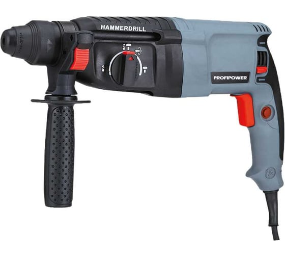 Изображение товара Сетевой перфоратор Profipower 2-26 220В PDFR-1200, мощность 1200Вт, SDS+ 3 режима (В кейсе) E0002