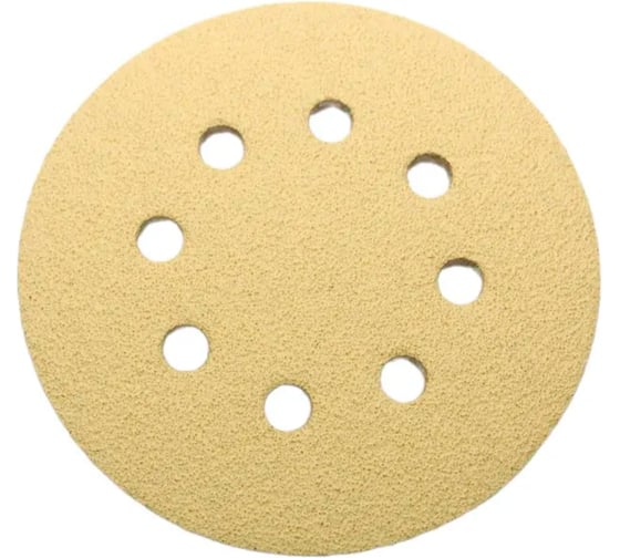 Изображение товара Круг абразивный CERAMAX GOLD 125 мм, 8 отверстий, P80, 10 шт 1CRX0220