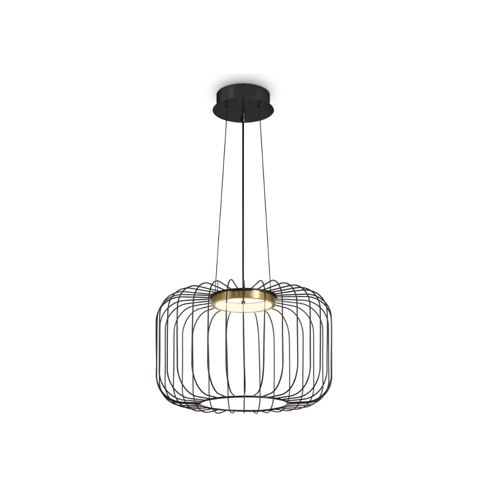 Изображение товара Подвесной светильник Freya Citrus черный, современный дизайн, встроенные LED