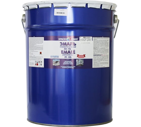 Изображение товара Эмаль Краски квил ПФ-115 Универсальная, светло-зеленая, бар. 20 кг 4607023391854