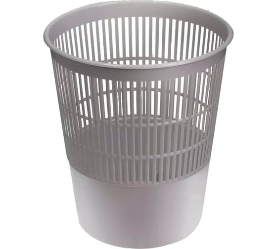 Изображение товара Корзина для бумаг Стамм 14 л, сетчатая, серая КР52