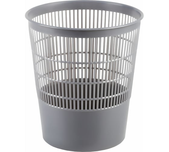 Изображение товара Корзина для бумаг Стамм 18 л, сетчатая, серая КР02