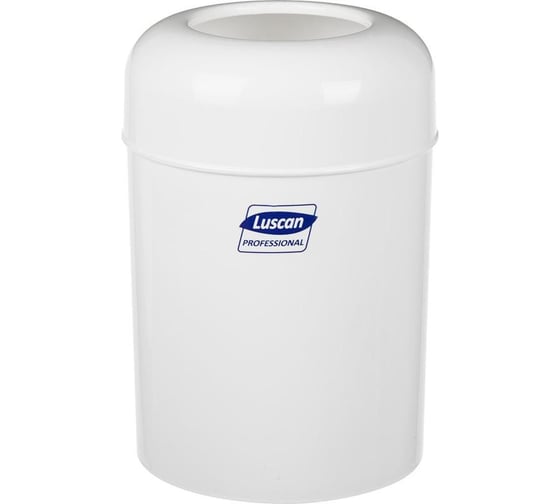 Изображение товара Ведро для мусора Luscan 15 л, пластик, белое, 26x38 см 1012162