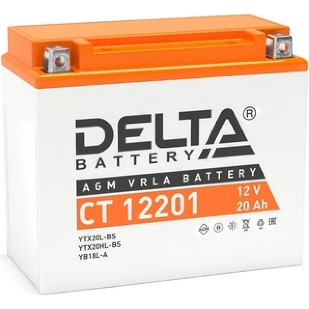 Аккумуляторная батарея DELTA аккумуляторная батарея delta 100 ач 12 вольт dt 12100