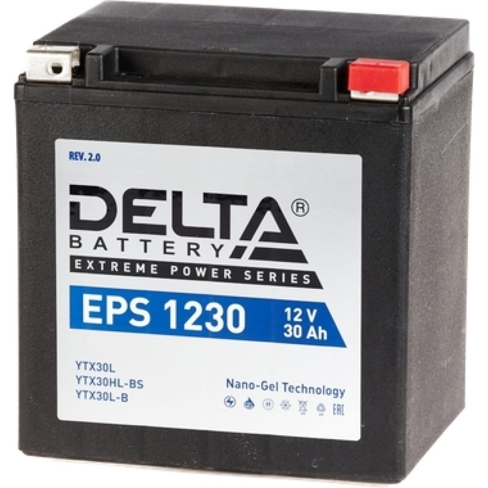 Аккумуляторная батарея DELTA аккумуляторная батарея delta eps 1220 ytx24hl bs ytx24hl 12 в 20 ач обратная