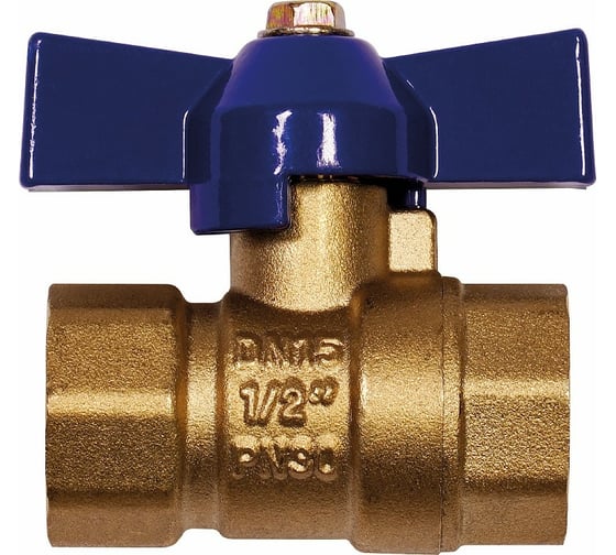 Изображение товара Шаровой кран RM -L ВР-ВР 1/2 муфтовый, бабочка Ду15 Ру30 11Б27п1 RML-12FFB