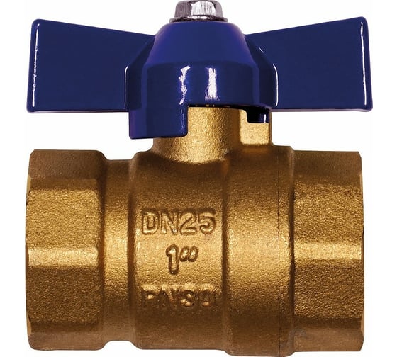 Изображение товара Шаровой кран RM -L ВР-ВР 1 муфтовый, бабочка Ду25 Ру30 11Б27п1 RML-1FFB