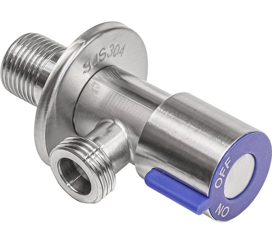 Изображение товара Угловой кран RM 1/2х1/2 НР-НР нержавеющая сталь AISI304 ATS-1212