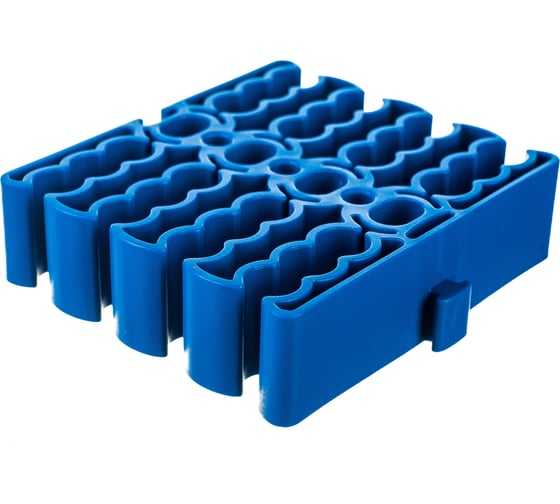 Изображение товара Кабельная гребенка LANMASTER на 24 кабеля, синяя LAN-CCLP24-BL