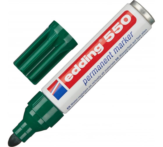 Изображение товара Перманентный маркер Edding 550/4 зеленый, 3-4 мм 1183323