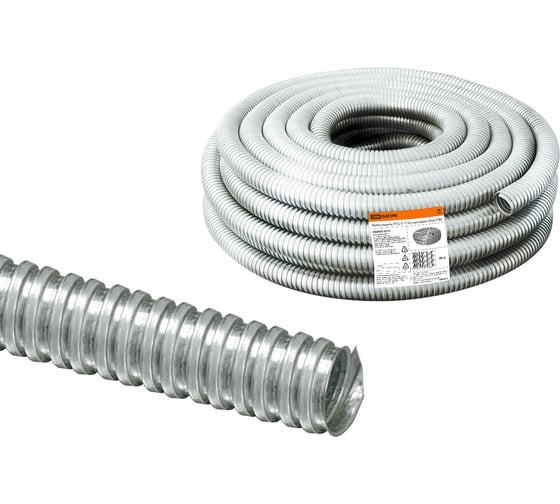 Изображение товара Металлорукав TDM ELECTRIC РЗ-Ц-Х 12 без протяжки, 50м SQ0403-0312