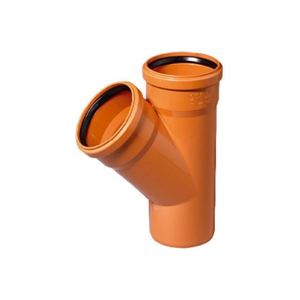 Изображение товара Тройник для канализации из полипропилена 200x200 диаметр 45 градусов