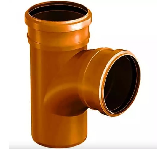 Изображение товара Тройник ООО ПКФ Сварком д=110/110 - 87 радиусный KZ рыж. цв. СанТех s072658