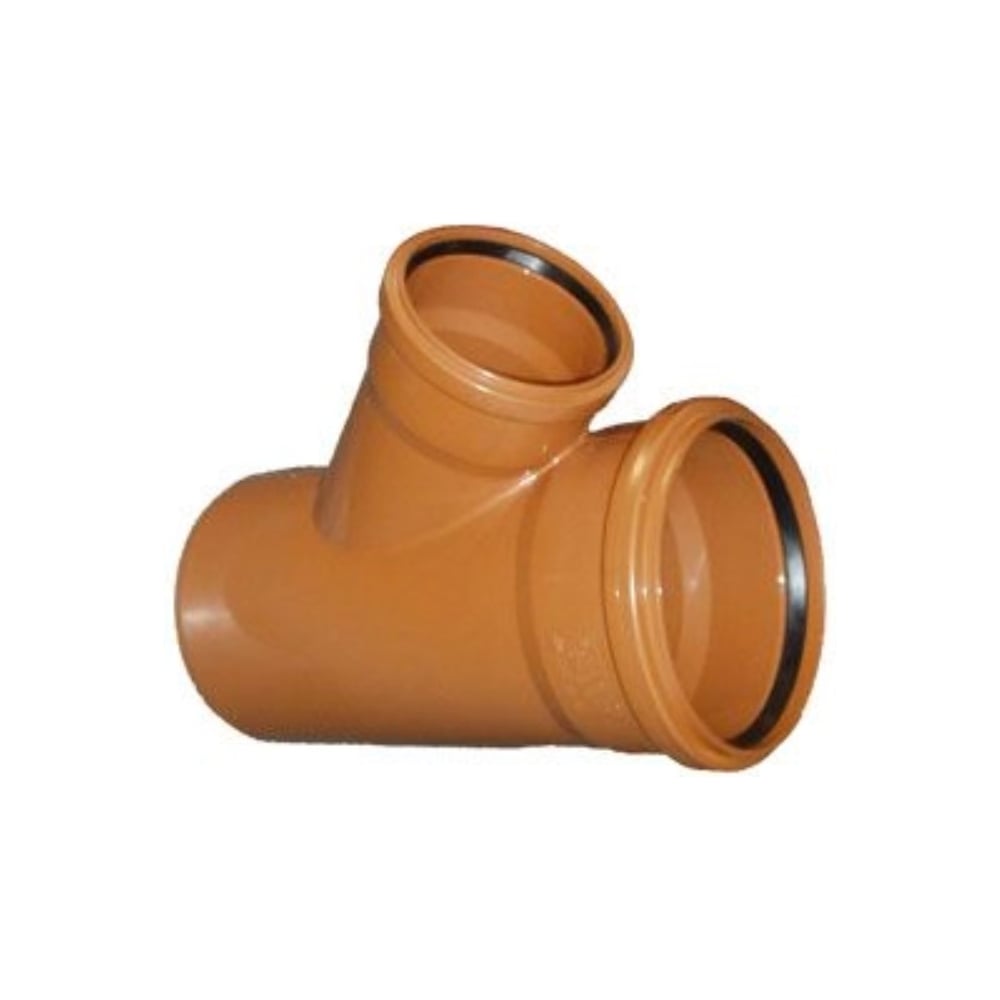 Изображение товара Тройник канализационный ООО ПКФ Сварком 200х110 мм оранжевый для наружной канализации