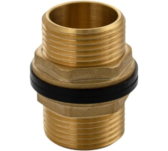 Изображение товара Штуцер ООО ПКФ Сварком (врезка) в бак (емкость) с прокладкой 1 латунь (4748) СанТех s069644