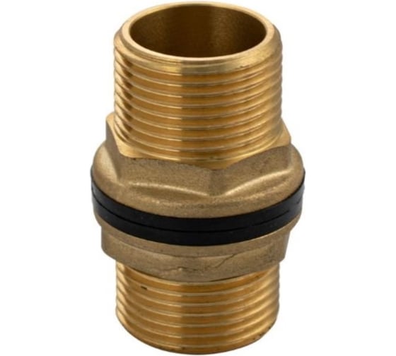 Изображение товара Штуцер ООО ПКФ Сварком (врезка) в бак (емкость) с прокладкой 3/4 латунь (4747) СанТех s069643