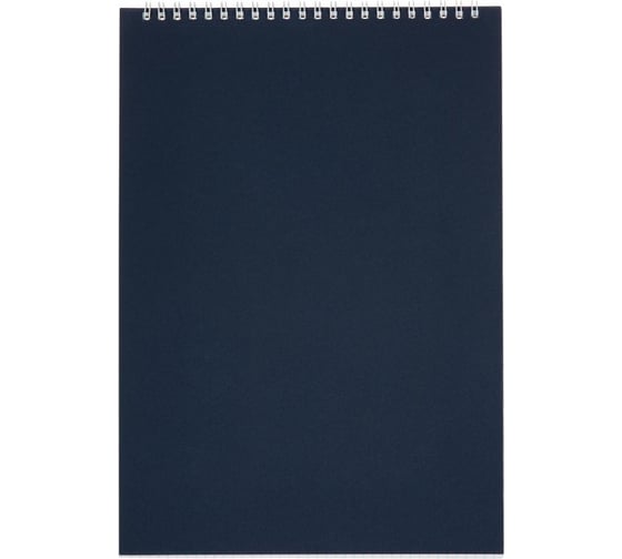 Изображение товара Блокнот Альт Офис А4, 60 листов, синий, в клетку, на спирали, 200х290 мм 61352