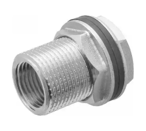 Изображение товара Штуцер ООО ПКФ Сварком (врезка) в бак (емкость) с прокладкой 1/2 латунь MPF СанТех s054690