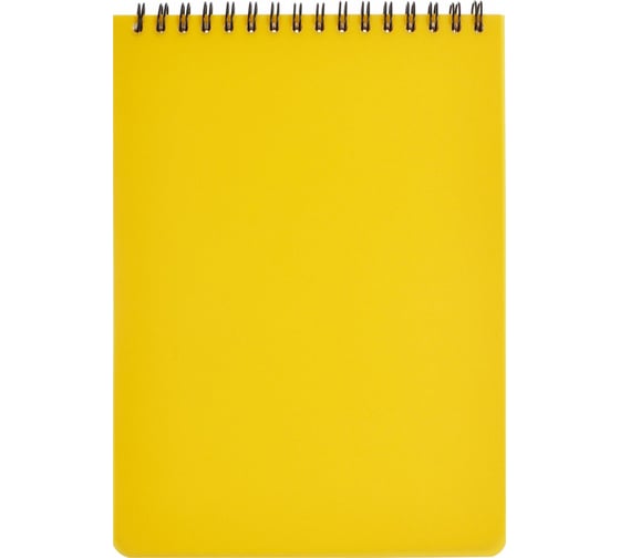 Изображение товара Блокнот Attache Bright colours A5, 60 листов, желтый, в клетку, на спирали, 148x215 мм 1368112