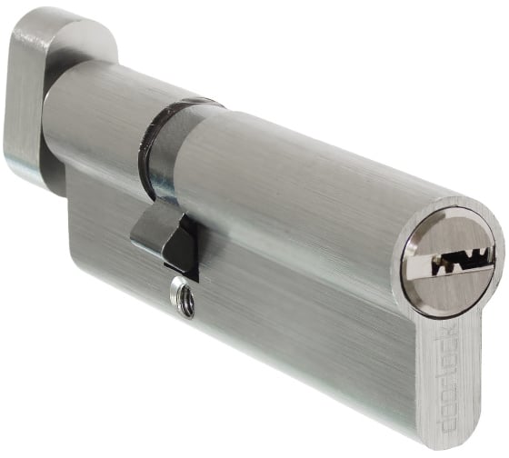 Изображение товара Цилиндр Doorlock V K2300AB N серия Variant, никелированный, 70xK30мм, кл/пов. кнопка, 5 перф.ключей 79101