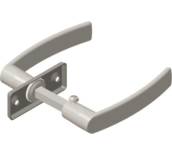 Изображение товара Ручка для теплиц Левша комплект, металл, белая У1-236.Б