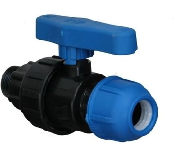 Изображение товара Кран ООО ПКФ Сварком шаровой нар/рез 63x1.1/2 ПЭ СанТех s025619