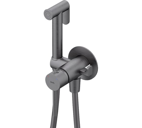 Изображение товара Встраиваемый смеситель с гигиеническим душем IDDIS матовый графит 005GMR0i08