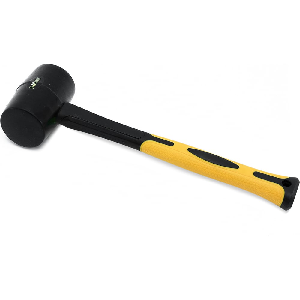 Изображение товара Киянка Pobedit черная с обрезиненной рукоятью 70% фиберглас 450 гр