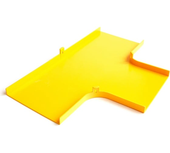Изображение товара Крышка Т-соединителя оптического лотка LANMASTER 120 мм, желтая LAN-OT120-ETC