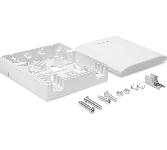 Изображение товара Настенная коробка LANMASTER на 1 адаптер SC LAN-SBF1-WH