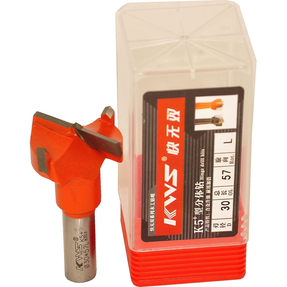 Изображение товара Сверло чашечное KWS HW для станка 30х57.5 мм левое вращение качество