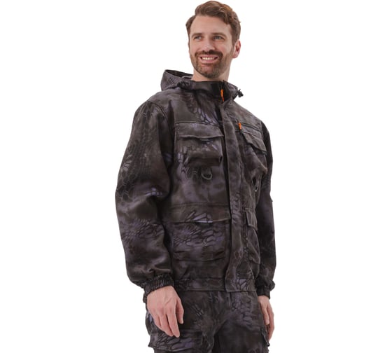 Изображение товара Костюм URSUS "БАРС" куртка/брюки, цвет: кмф "Черный питон", ткань: Грета, 48-50, 182-188 КОС789-ЧЕРНЫЙ ПИТОН/48-50, 182-188