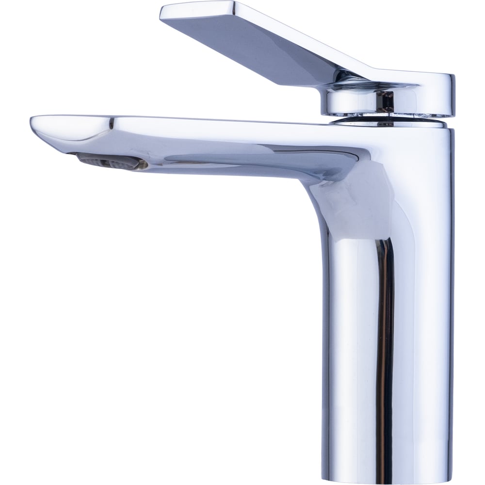 Изображение товара Современный однорычажный смеситель для умывальника с керамическим клапаном хром