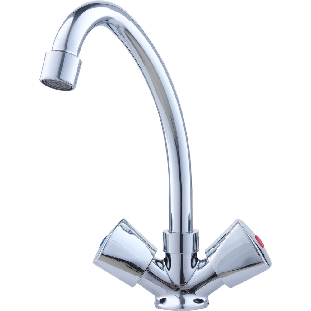 Изображение товара Современный двухрычажный смеситель для кухни OASIS L1003HCSh хром