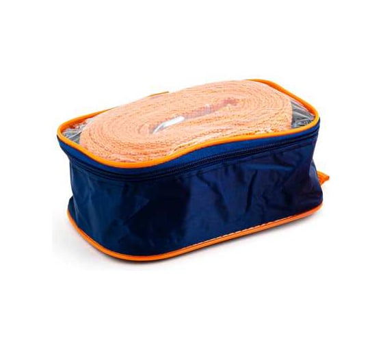 Изображение товара Буксировочный трос TopAuto РОСТРОС 20 т, 2 скобы, М14, 5 метров, сумка 18805СС