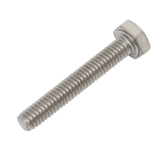 Изображение товара Болт Море-Метизов DIN 933 нержавеющая сталь А2 M4x25 мм, 100 шт BOLT933А2425100М